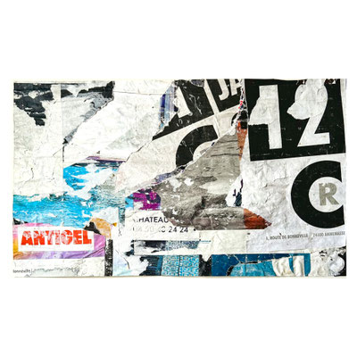 Antigel, décollage, 28,5 x 48,3 cm, 2025