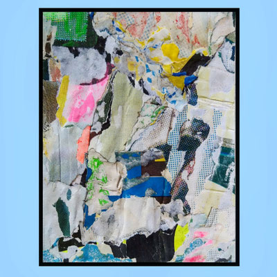Burbu, décollage, 15,0 x 10,5 cm, 2021