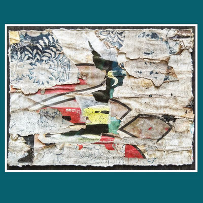 Plis, décollage, 14,5 x 19,6 cm, 2022
