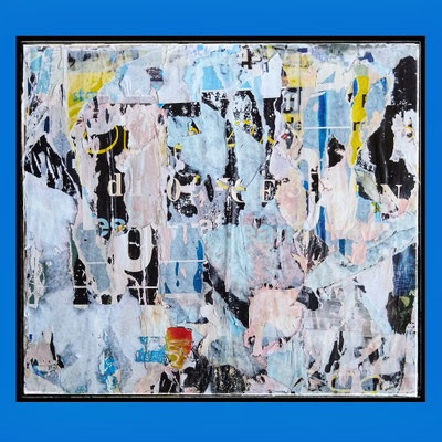 Grisu, décollage, 30,4 x 34,0 cm, 2021