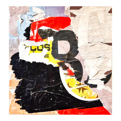 Alsgood, décollage, 19,8 x 19,1 cm, 2024