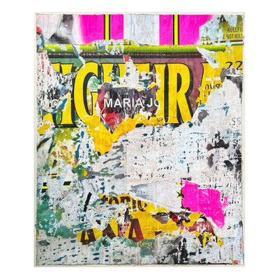 Maria, décollage, 77,3 x 64,0 cm, 2024