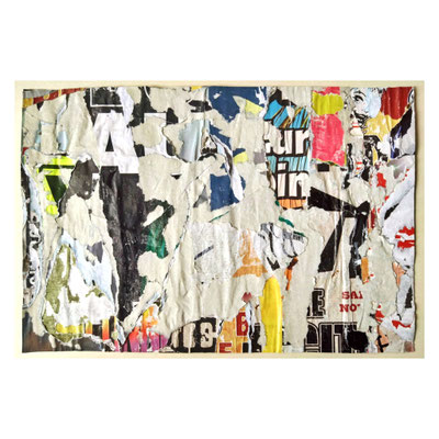 Kajok, décollage, 34,2 x 48,8 cm, 2025