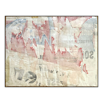60 Jahre, décollage (retro d'affiche), 31,2 x 40,6 cm, 2024