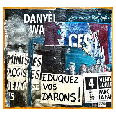 GES, décollage with tape, ca. 95,0 x 105,0 cm, 2025