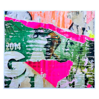 Gala, décollage, 21,1 x 24,7 cm, 2024