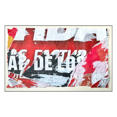 Carlos, décollage, 31,7 x 54,1 cm, 2025