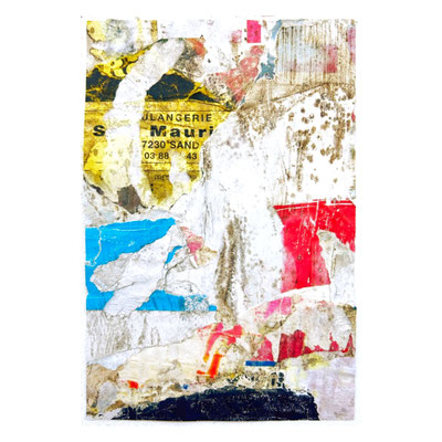 Mauri, décollage, 21,8 x 14,4 cm, 2024