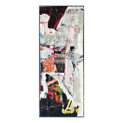 Herstellung, décollage, 46,5 x 18,0 cm, 2024