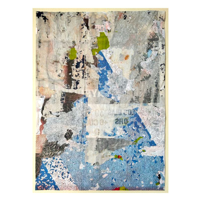 Cuneo, décollage (retro d'affiche) with varnish, 62,8 x 45,9 cm, 2025