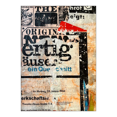 ertig, décollage, 88,0 x 47,5 cm, 2024