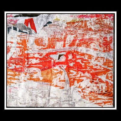 Hidden A, décollage, 28,4 x 33,2 cm, 2023