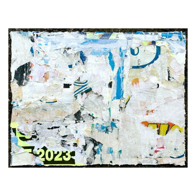 Bonnatrait, décollage, 27,5 x 36,1 cm, 2024