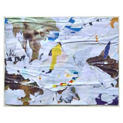 Riqu, décollage, 24,2 x 18,2 cm, 2025