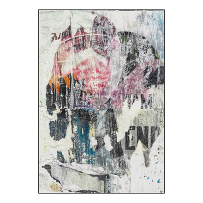 Ha Man, décollage, 23,8 x 16,2 cm, 2024