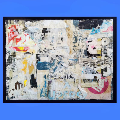 PROE, décollage composée, 19,3 x 25,8 cm, 2021
