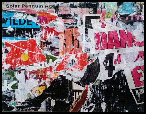 Solar Penguin, décollage, 39 x 30,7 cm, 2019