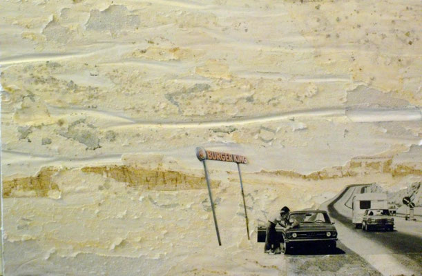 The Auditor in the Desert, Décollage/Collage, 2016