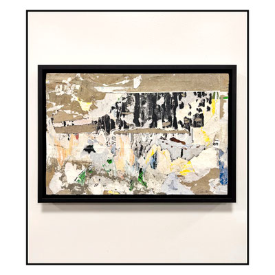  Astwoo, Décollage auf Keilrahmen, 27,4 x 41,0 cm, 2023