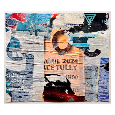 Tully, décollage, 25,7 x 30,0 cm, 2025