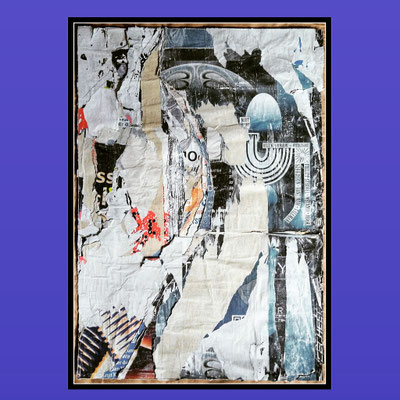 Wir Du, décollage, 100 x 70,5 cm, 2022
