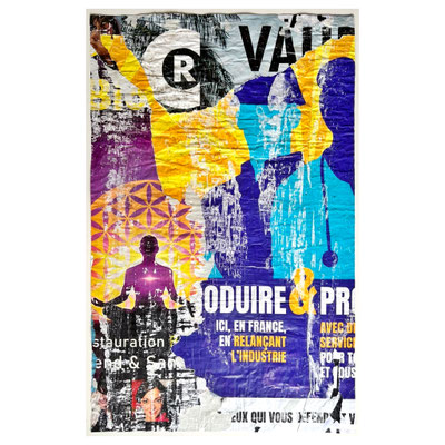 Oduire, décollage, 81,7 x 51,6 cm, 2025