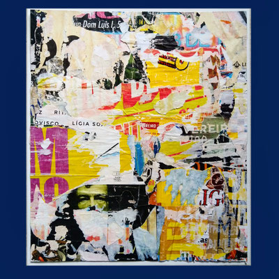 Lígia, décollage, 44,2 x 38,2 cm, 2021