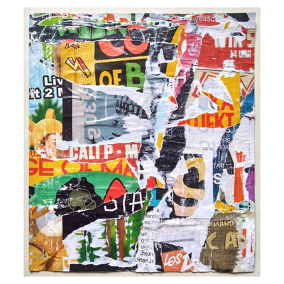 Mando, décollage, 38,0 x 33,0 cm, 2025