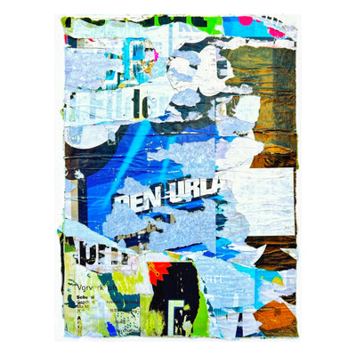 Urla, décollage, 44,0 x 32,3 cm, 2024