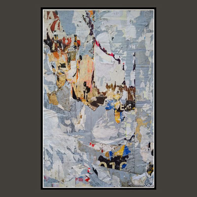 Luxrum , décollage (retro d'affiche), 75 x 47 cm, 2022