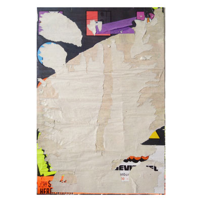 Bunker, décollage, 59,4 x 40,5 cm, 2025