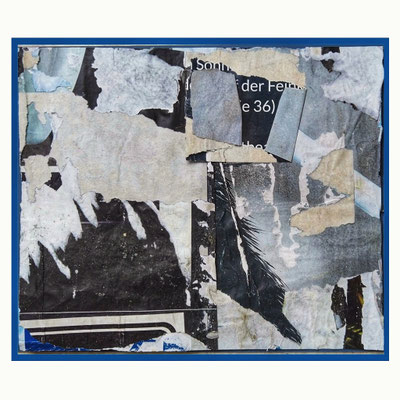 Sonderfee 36, décollage, 29,3 x 35,3 cm, 2022