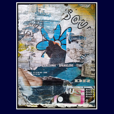 Warszawa Sparkling, décollage, 80 x 60,5 cm, 2021