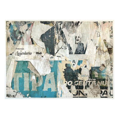 Legendario, décollage, 36,5 x 51,1 cm, 2024
