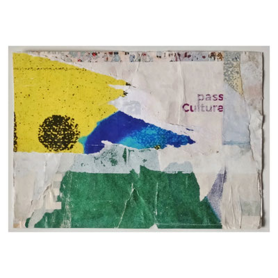 Tano, décollage, 10,7 x 15,0 cm, 2025