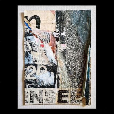 Nen See, décollage, 30,9 x 21,7 x 1,6 cm, 2023