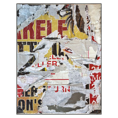 Kellerduo, décollage, 30,2 x 23,3 cm, 2025 (Leipzig, DE)