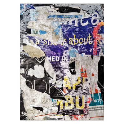 rivate, décollage, 57,7 x 41,7 cm, 2025