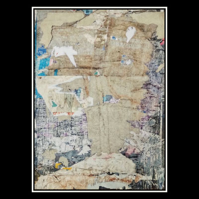 Wilden, décollage, 59,0 x 42,8 cm, 2023