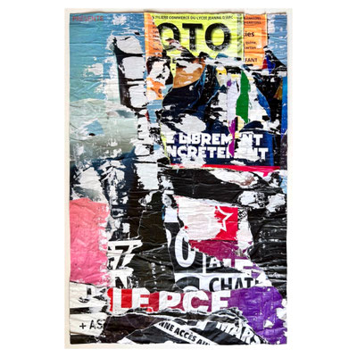 débar, décollage, 80,0 x 52,3 cm, 2025