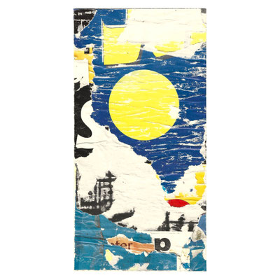 Januarsonne, décollage, 25,9 x 13,1 cm, 2024