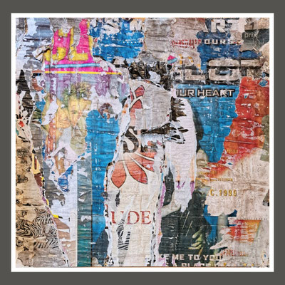 Ornedal. décollage, 68,3 x 70,1 cm, 2022