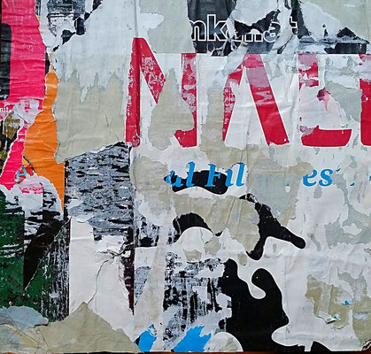 NALI, Décollage, 26,6 x 28,0 cm, 2017