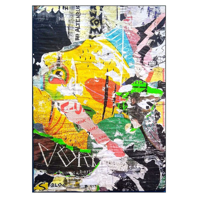 warmtrinken, décollage, 42,1 x 30,2 cm, 2022 (Leipzig, DE)