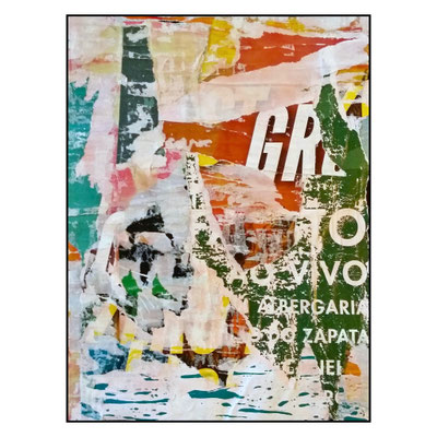 GR, Décollage, 24 x 18 cm, 2016