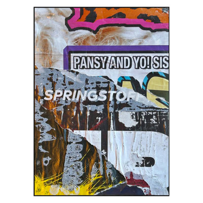 Pansy, décollage, 18,3 x 13,1 cm, 2025 (Leipzig, DE)