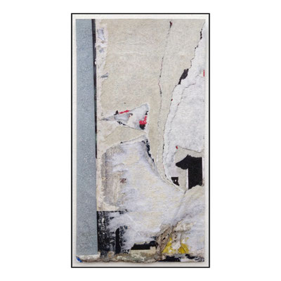Casala ("jetzt gibt's aber Casala!"), décollage, 28,2 x 15,2 cm, 2024