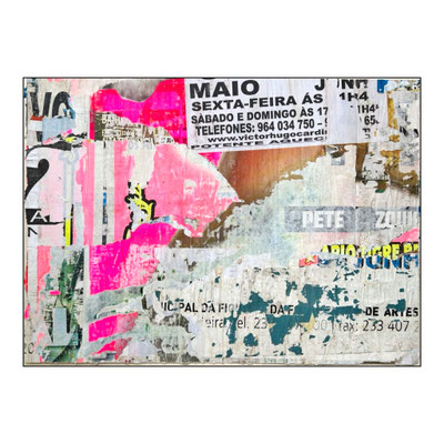 Pete, décollage, 57,5 x 81,2 cm, 2024