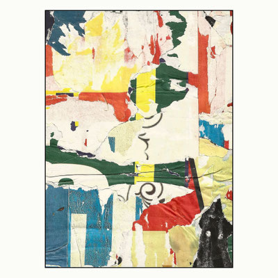 Electra, décollage, 19,5 x 14,3 cm, 2025