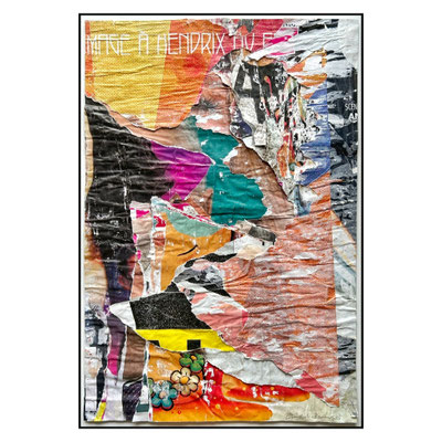 Hendrix, décollage, 53,1 x 36,2 cm, 2025
